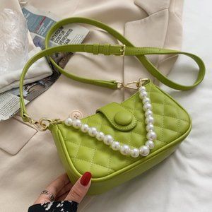 women shoulder bag,green